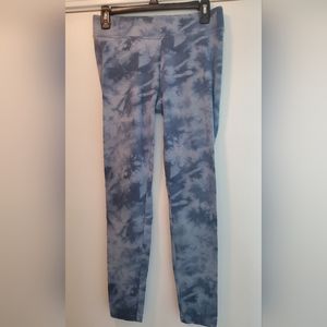 Women's Sonoma tiedye leggings - size medium, blue & white